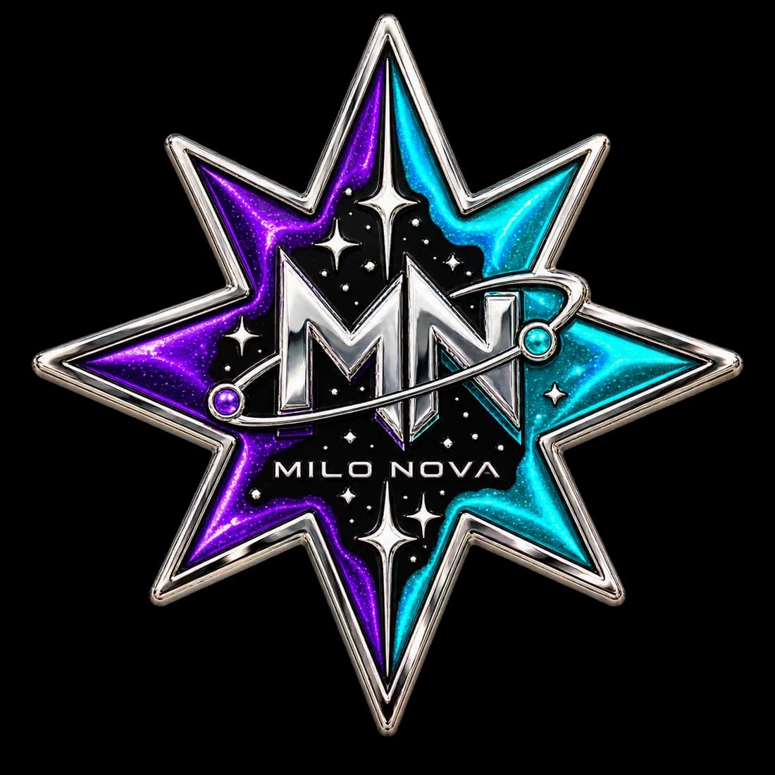 Logo Pin im Pop-Stil von Milo Nova