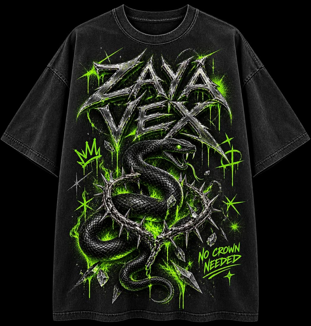 T-Shirt · Hauptmotiv im Hip-Hop-Stil von Zaya Vex