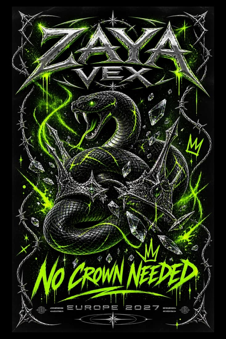 Tour Poster im Hip-Hop-Stil von Zaya Vex
